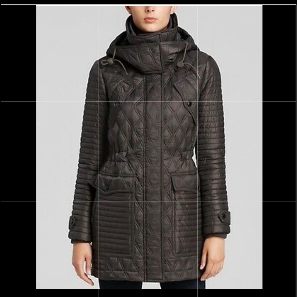 Burberry Brit  Bosworth Quilted Patchwork Jacket Coat S